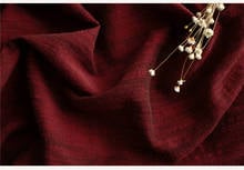 Высокое качество хлопок tissu окрашенная пряжа винно-красный Материал модное платье cheongsam ткань 2024 - купить недорого