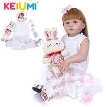 KEIUMI модные детские куклы Reborn, игрушки, 23 дюйма, силиконовая кукла, Реалистичная кукла для новорожденных, подарок на день рождения, Рождество, сюрприз 2024 - купить недорого