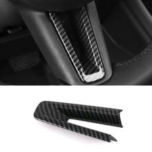 Car-Styling Accessories ABS Carbon Fiber Interior Car Steering Wheel Button Cover Trim 1pcs for Mazda 3 M3 Axela 2019 2020 2024 - buy cheap