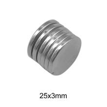 2~50pcs 25x3 mm N35 Round Magnets 25mm*3mm Neodymium Magnet disc 25x3mm Permanent NdFeB Super Strong Powerful Magnetic 25*3 mm 2024 - buy cheap
