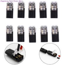 10pcs 2p Spring Connector Wire With No Welding No Screws Quick Connector Cable Clamp Terminal Block 2 Way Easy Fit For Led Strip 2024 - buy cheap