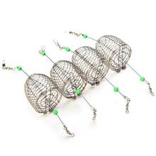 Outdoor Steel Wire Fishing Lure Cage Fish Holder Cage Feeder Basket Fishing Trap Bait  steel bait cage 2024 - buy cheap
