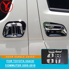 YCSUNZ-manija de puerta lateral de cromo abs, piezas protectoras, accesorios para Toyota Hiace Commuter 2005-2008 2009 2010 2012 2014 2016 2018 2024 - compra barato