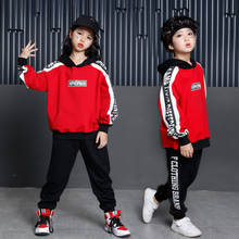 Girls Boys Hip Hop Clothing Dance Costumes for Children Jazz Hoodies Stage Outfits Ballroom Dancing Clothes Kids Dancewear LJ 2024 - buy cheap