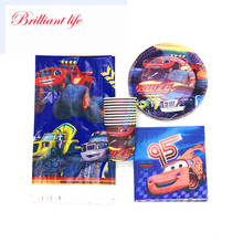 Blaze And The Monster Machines Theme 41/61pcs Paper Cup Plate Napkin Tablecloth Kids Birthday Party Baby Shower Tableware Supply 2024 - buy cheap