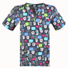 tooth brush  dentis uniforms  print Unisex for men and women scrub UNIFORM  scrub top 100% cotton SCRUB uniforms size rang S-6XL 2024 - buy cheap