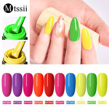 Mtssii Gel Varnish Hybrid Neon Nail Gel Polish Set For Manicure Semi Permanent UV LED Primer Top Coat Nail Art Gel Nail Polish 2024 - buy cheap