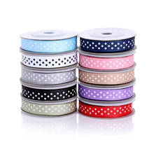 5yards/lot 10mm Glitter Dot Satin Ribbon Printed Polyester Ribbons Webbing for Sewing Craft Accessories cp2455 2024 - buy cheap