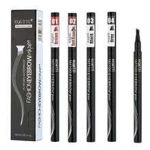 Waterproof Natural Eyebrow Pen Four-claw Eye Brow Tint Makeup three Colors Eyebrow Pencil Brown Black Grey Brush Cosmetics 2024 - buy cheap
