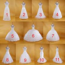 11 Styles White Wedding Petticoat Bridal 3- 6 Hoops Petticoats Prom Underskirt Fancy Puffy Skirt Slip Wedding Accessories Tulle 2024 - buy cheap