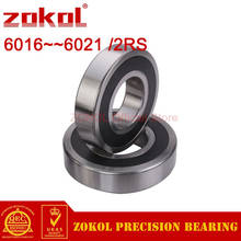 ZOKOL bearing 6016 6017 6018 6019 6020 6021 RS 2RS RZ Deep Groove ball bearing 2024 - buy cheap