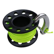 Diving Spool Reel with Quick Link Hook Bolt Snap and Flared Line(33ft) for Water Sports Underwater Diving Snorkelling 2024 - buy cheap