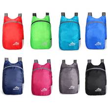 Mochila de viagem impermeável e dobrável, mochila de náilon ultra leve para atividades ao ar livre, caminhadas, corrida, acampamento 2024 - compre barato