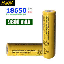 MJKAA 18650 Battery 3.7V 9800mAh Rechargeable Li-ion for Led Flashlight Batteries Cell 2024 - buy cheap