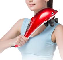Electric Dolphin Handheld Massager Vibration Infrared Neck Back Feet Massage Hammer Roller Relax Health Massage Stick 2024 - buy cheap
