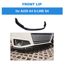 Front Bumper Lip Splitters For Audi A4 Sline Sport S4 Sedan 2019 Front Bumper Lip Splitters Carbon Fiber 2024 - buy cheap