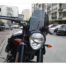 Ветровое стекло для 2012 - 2020 Triumph Bonneville 1200 EFI T120 T 120 100 900 T100, черный ветровой экран, кронштейн, крепление для фары 2024 - купить недорого