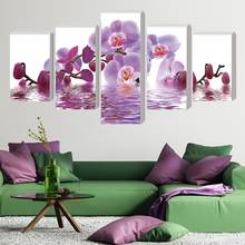 5 pcs Purple Butterfly orchid flower diamond embroidery Full area drill 5D DIY Diamond mosaic pictures diamond painting sale 2024 - buy cheap