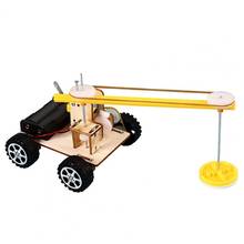 Carro de brinquedo experimental diy multifuncional, brinquedo robô de madeira e ciências, modelo de carro para crianças 2024 - compre barato