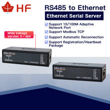 Mini servidor serial ee11a rs485 para ethernet, conversor modcp serial para ethernet rj45, com servidor dtu incluso 2024 - compre barato
