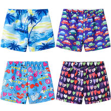 Crianças shorts para meninos meninas swimwears calções de praia das crianças roupas de verão do bebê 2-8 anos dos desenhos animados floral troncos de natação menino 2024 - compre barato