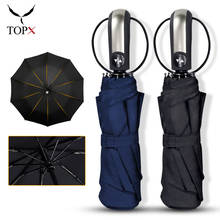 3 Folding Fully-Automatic Umbrella Wind Resistant Rain Women Men Gift Parasol Compact Large Travel Business Car 10Ribs Umbrella 2024 - buy cheap