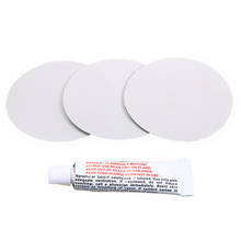 With Glue 3 Piece Light Grey Circular PVC Puncture Repair Patches For Inflatable Rubber Boat Pools Float Air Bed Dinghies MAYITR 2024 - buy cheap