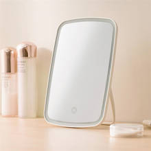 Оригинальный Xiaomi Mijia, интеллектуальное портативное зеркало для макияжа, настольный светодиодный светильник, портативный складной светильник, зеркало для общежития, Настольный светильник 2024 - купить недорого