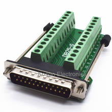 Conectores D-SUB DB25 25Pin Masculino Adapter Board RS232 Serial para o Módulo do Sinal do Terminal 2024 - compre barato