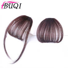 BUQI Synthetic Bangs Straight Clip in Hair Extensions Air Fringe Front Bangs Black Brown Gold Hair Accessories for Women 2024 - buy cheap