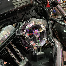 Kit de sistema de filtro de aire para motocicleta, sistema de admisión de filtro CNC para Harley Sportster Iron XL883 XL1200 Forty Eight Seventy Two 2024 - compra barato