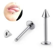 Piercing de cone cirúrgico de aço 16g e 1.2mm, 2 peças 2024 - compre barato