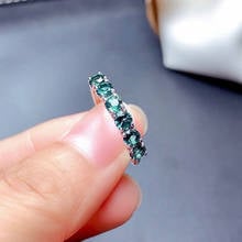 Chic Green Blue Topaz Crystal Zircon Diamonds Gemstones Rings for Women White Gold Silver Color Fine Fashion Jewelry Accessory 2024 - buy cheap