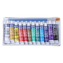 12 cores conjunto de pigmentos aquarela para pintura, 6ml, conjunto de tubos de tinta para desenho, suprimentos de arte com pincel, u4ld 2024 - compre barato