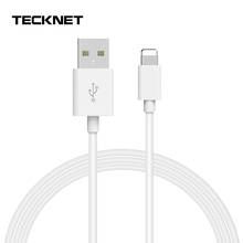 Tecknet 1 m cabo de carregamento usb para iphone x 7 6 8 6 s 5S mais xs cabo usb para ipad mini ios 12 8 pinos cabos de carga rápida 2024 - compre barato