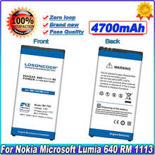 LOSONCOER 4600mAh BV-T5C Battery for Microsoft Nokia Lumia 640 Battery RM-1109 RM-1113 RM-1072 BV T5C 1113 1073 Dual 1077 BVT5C 2024 - buy cheap