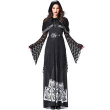 Women Gothic Dark Witch Costume Adult Halloween Witch Role Game Cosplay Carnival Fantasia Fancy Dress Funny Party Clothes 2024 - buy cheap