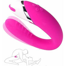 10 Speed U Shape Couple Vibrator USB Waterproof Rechargeable G Spot Clitoral Vibrators Massager Adult Sex Toys for Women Female 2024 - buy cheap