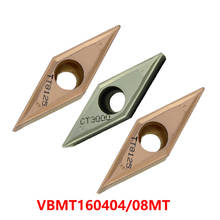 VBMT160404 VBMT160408 MT CT3000 TT5080 TT7310 TT8115 TT8125 100% Original Carbide Inserts VBMT Turning Tools Lathe Cutter CNC 2024 - buy cheap