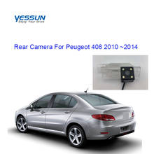 Yessun câmera da placa de licença para peugeot 408 2010 2011 2012 2013 2014 câmera visão traseira do carro assistência estacionamento/câmera do carro 2024 - compre barato