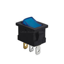 Interruptor basculante para barco, dispositivo de encendido y apagado, color azul, 21x15mm, AC 6A/250V, 10A/125V, 3 pines, 2 posiciones, 2 piezas, KCD1-102 N 2024 - compra barato