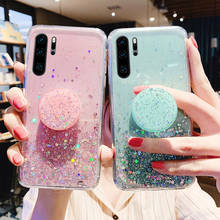 For Huawei P40 P20 P30 Lite Mate20 30Pro glittering protective cover For P40  bracket fixing cover, best-selling style 2024 - buy cheap
