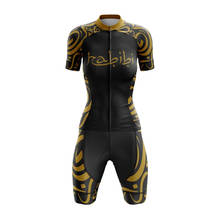 HABIBI-Conjunto de Ropa de Ciclismo para Mujer, Jersey de Ciclismo femenino, pantalones cortos con almohadilla de Gel transpirable, color negro, para verano 2024 - compra barato