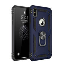 Anel de metal suporte do telefone do carro para o iphone xs max caso luxo coque iphone xr caso à prova choque etui para iphone x xsmax iphonex capa 2024 - compre barato