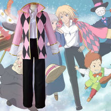 Japonês anime calça de castelo howl jaqueta estilosa para cosplay fantasia para festa de dia das bruxas conjunto completo com calças e casaco 2024 - compre barato