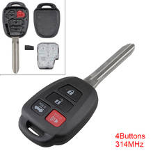 314MHz 4 Buttons Keyless Uncut Flip Remote Key Fob HYQ12BEL / HYQ12BDM  with H Chip Fit for Toyota Camry Corolla 2014-2017 2024 - buy cheap