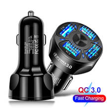 48W 7A 4 Port USB Car Charger Universal Fast Charging For iphone 12 Pro max Samsungr Quick Charge 3.0 4.0 Car Cigarette Adapter 2024 - buy cheap