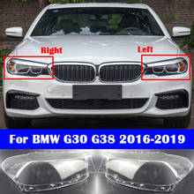 Для BMW 5 Series G30 G38 525i 530i 540i 2016-2019 Автомобильная передняя фара стеклянная крышка прозрачный абажур корпус лампы чехол для объектива 2024 - купить недорого