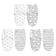 2 Pack Baby Swaddle Blanket Soft Wrap Blanket For 0-6 Months Baby Sleeping Bag Nti-shock Pure Cotton Swaddled Sleeping Bag 2024 - buy cheap