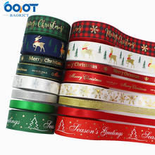 3/8'' and1" Christmas  Grosgrain Ribbon 10 yards DIY handmade clothing accessories Headwear Gift packaging decoration 2024 - buy cheap